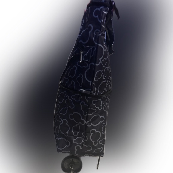 foldable shopping cart tote bag wheel rolling conver 21x16 PURSE-SALE was $34 - Picture 6 of 15